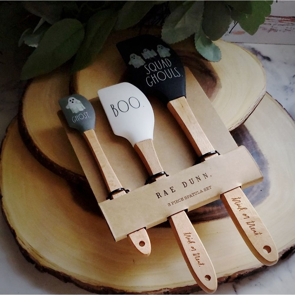 Rae Dunn Halloween Squad Ghouls 3 piece Spatula set